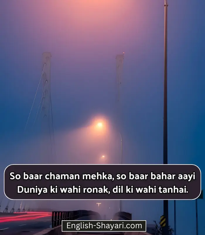 Alone Sad Shayari in English