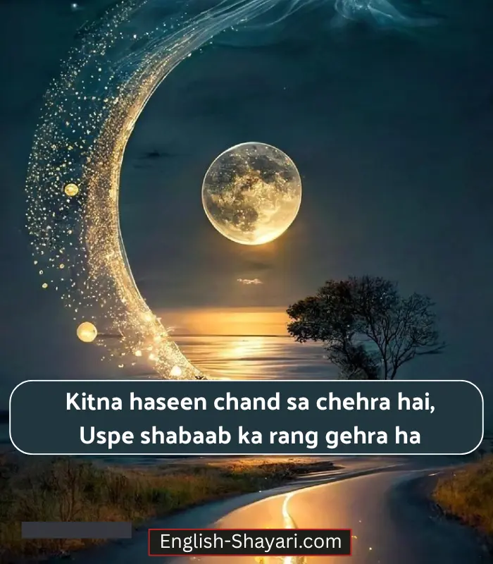 Best Moon Shayari in English 