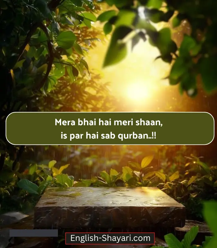 Bhai Ke Liye Shayari in English Image 
