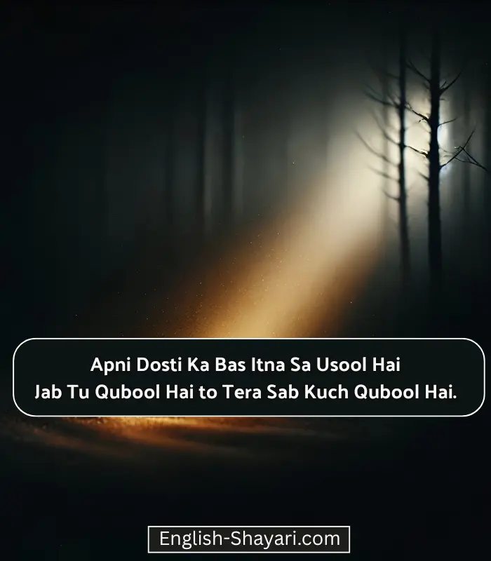 Dosti Sad Shayari in English