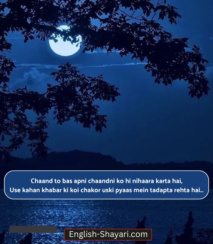 Moon Shayari in English