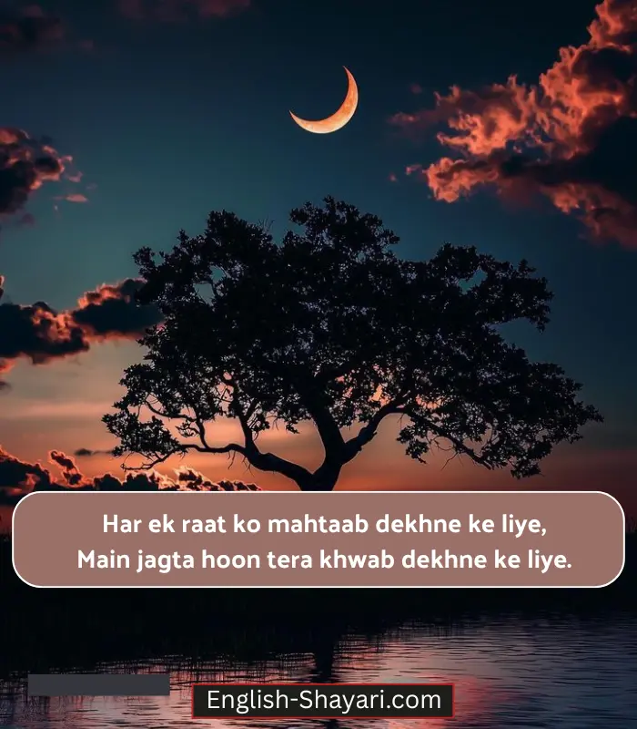 Moon Shayari in English Hindi