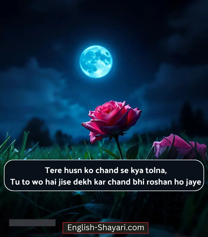Moon Shayari in English Short