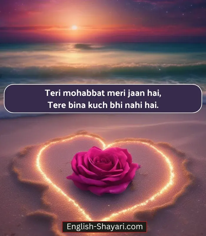 Sachi Mohabbat Shayari in English