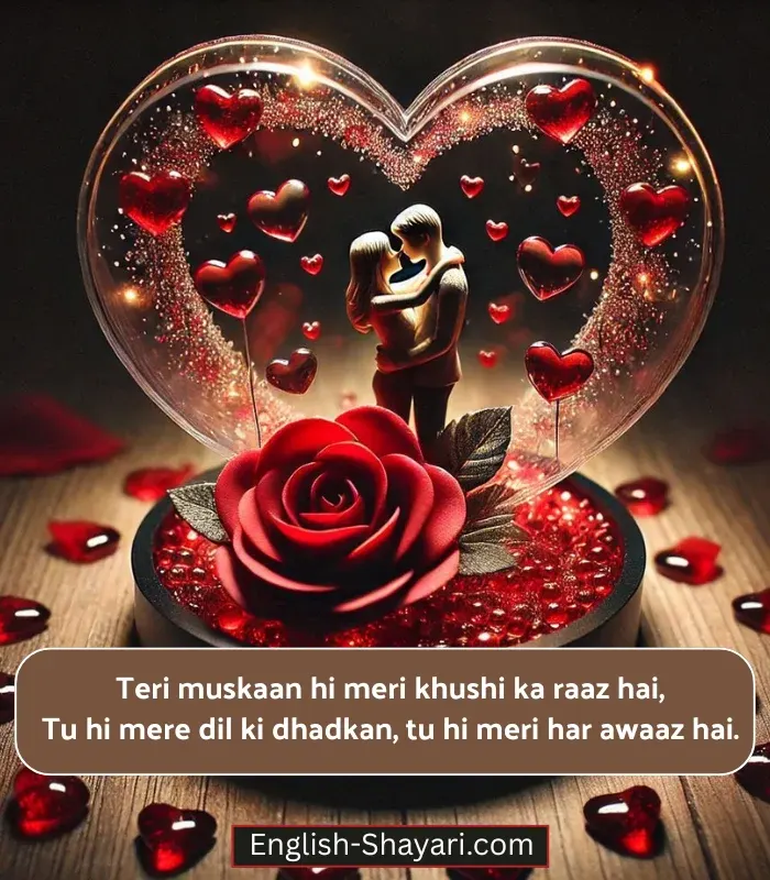 2 Line Shayari for Husband in English Image