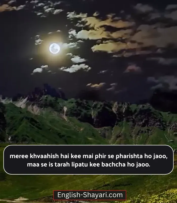 Mother Shayari in English Text