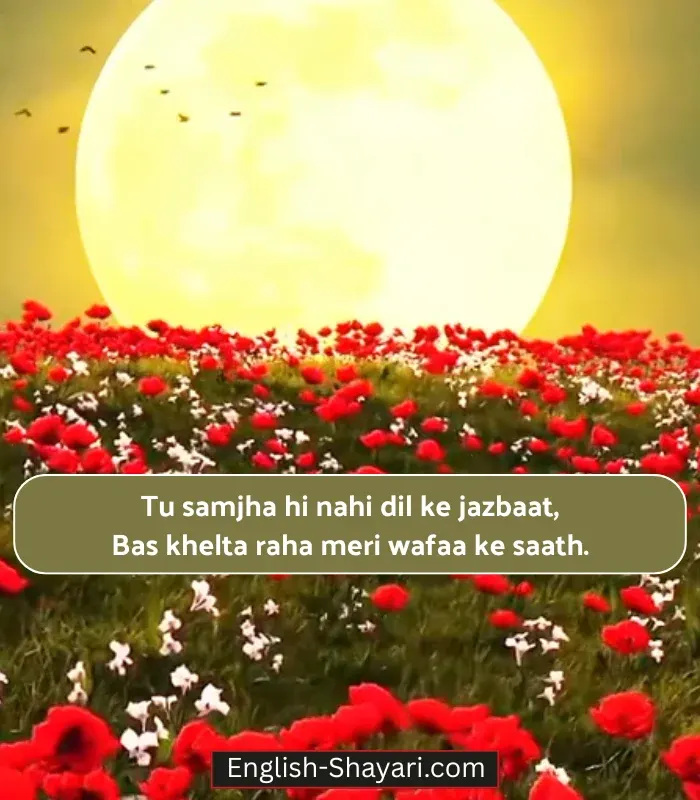 Pain One Sided Love Shayari in English