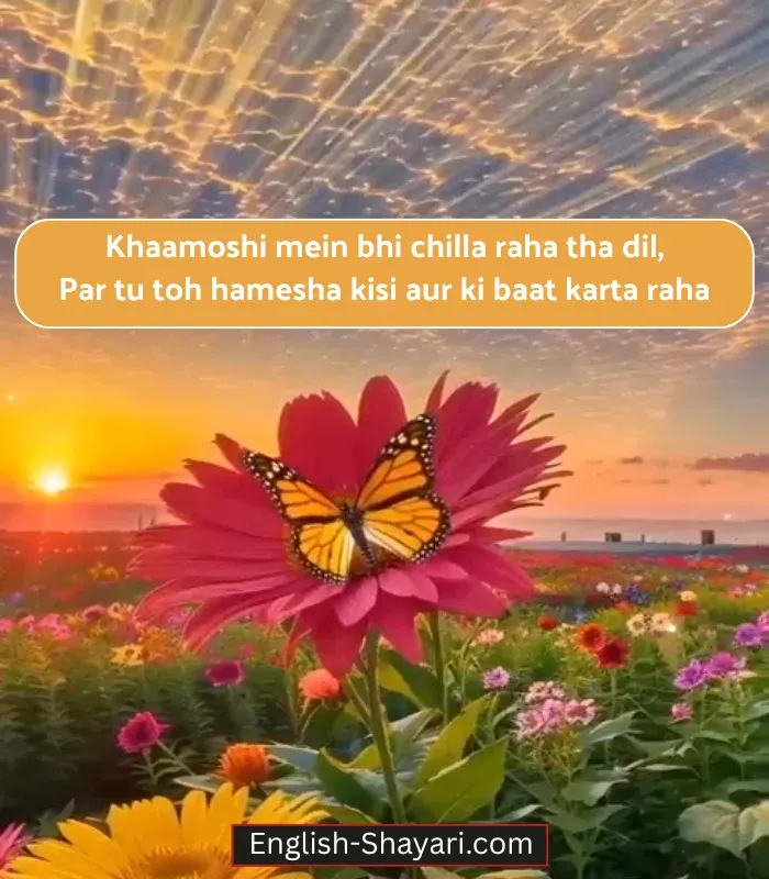Pain One Sided Love Shayari in English